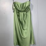 Alfred Angelo Cocktail Satin Strapless Mint Green Prom Formal Dress Sz 8 NWT Photo 8