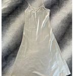 Vintage Intimo Amore Nightgown Sexy Satin Like Lace White Slip 90s Size Medium Photo 0