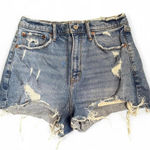 Abercrombie & Fitch Women's Size 29/8 The Mom Short High Rise Denim Distressed Photo 0