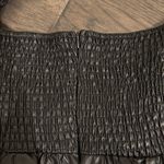 TCEC  Black leather mini dress with bubble sleeves Sz M Photo 5