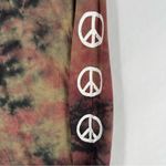 Aeropostale Optimist Peace Symbol Soft Tie Dye Crew Neck Long Sleeve Tee Photo 5