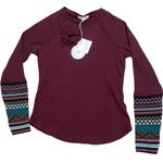 BeachLunchLounge Maroon thermal long sleeve Photo 0