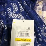 Kasper Laurissa Sheath Dress Sz Medium Royal Blue White Lace Floral Long Sleeve Photo 7