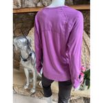 Title Nine  1/4 Zip Long Sleeve Purple  Shirt with Zipped Pocket Women's Large Photo 3