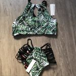 NWT reversible Hawaiian print palm high waisted bikini Black Size XS Photo 6