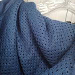 Under Armour Blue Fleece Hooded Pullover 3/4 Zip with Pockets Photo 7