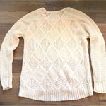 American Eagle  Outfitters Crème Crew Neck Knitted Pullover Sweater Size Large Photo 6