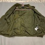 Miss London Olive Green Hooded Utility Jacket Women's XL Zip Snap Pockets Photo 9