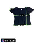 S.L. Fashions Women's Black Short Sleeve Blouse, Size 16, Chic Lady Top Shirt Photo 3