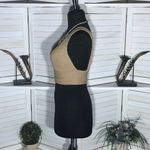 Nasty Gal Go For Knit Ribbed Bralette Halter Plunge V-neckline Oatmeal Beige L Photo 7