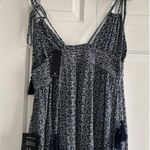 Lulus blue and White Geometric Print Maxi Dress NWT Photo 1