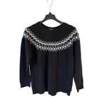 Lauren by Ralph Lauren Beaded Fair Isle Pullover Sweater Black Women's Plus 3x Photo 1