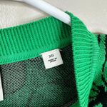 Scotch & Soda Sweater Women's XS Fruit Print Jacquard Pullover Green Pink Photo 7