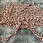 Wishlist Red and White Wrap Mini Skirt Photo 1