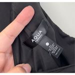 AQUA Mini Dress Size Medium Black Ruched One Shoulder Cocktail Party NWT Photo 9