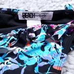 Beach Riot Swim Bikini Bottom Blue Black Floral Tropical Women's Size Large Photo 4