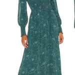 Madewell Crinkle Georgette Lucie Tie Back Midi Dress in Woodland Floral Size M Photo 0