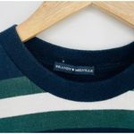 Brandy Melville  helen coastal navy blue striped baby tee t-shirt 100% cotton Photo 2