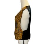 Vintage Keanar Beaded Vest Large Tan 1980 Photo 4
