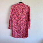 Gap  Women’s Pink Floral Rose Print Shirtdress Photo 1