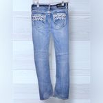GRACE IN LA  Women’s Embellished Embroidered Low Rise Bootcut Jeans Photo 3