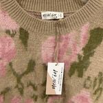 Very J Floral Knit Fuzzy sweater Photo 1