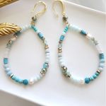 Free People New! FP Avril Stone Dangle Earrings Photo 10