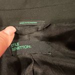 United Colors Of Benetton BENETTON BLAZER SUIT JACKET BLACK COLLEGIATE ACADAMIA SCHOLARLY 42 Photo 5