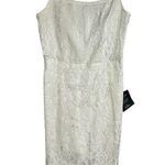 Lulus Romantic Fate White Lace Bodycon Mini Dress Size Medium NWT Photo 0