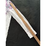 Joules Linen Shirt 8 White Floral Jeanne Print Lightweight Beach Lagenlook Photo 11