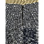 Alice + Olivia  blue elana tweed metallic ladies mini skirt size 12 Photo 7