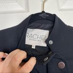 Rachel Roy RACHEL Black Mock Neck Moto Jacket Blazer Size 8 Photo 5