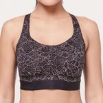 Lululemon  Fine Form‎ Sports Bra Lacescape Spanish Rose Black / Black 32B Photo 2