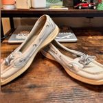 Sperry  Silver Leather Topsiders size 8 Photo 4