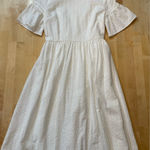 Rachel Parcell  White Ruffle Short Sleeve Dress Photo 0