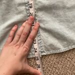 American Eagle  Vintage Denim Long Sleeve Button Down Shirt Oxford Light Wash EUC Photo 7