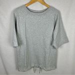 Lululemon Split Short Sleeve Stretch French Terry Heathered Light Grey Photo 1