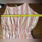 Matilda Jane Take A Chance Romper Sleeveless Pink Orange Stripe Size XL NWT Photo 5