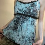 secret treasures blue cheetah print tank Photo 1