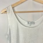 Jones New York White Gold Studded Scoop Neck Tank Top M Photo 2