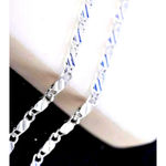 Boutique Flat Mariner Chain Necklace | White Gold Plated‎ Silver Photo 4