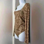 Sofia Jeans by Sofia Vergara Women's Long Sleeve Printed Bodysuit (449) Brown Size L Photo 6