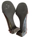 Chadwick's Chadwick’s Women's Brown Leather T-Strap Wedge Sandals Size 7.5 Photo 7