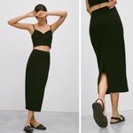 Aritzia Babaton Merino Wool Johan Skirt Black Photo 1