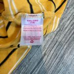 No Boundaries NWT NoBo Women’s XXL / 2X Yellow Striped T-Shirt with Knot Detail Short Sleeves Photo 5