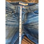 BKE  Denim Culture Cropped Jeans Women 25 Y2K Grunge Western Cowgirl Thick Stitch Photo 6