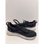 Kenneth Cole Sneakers Womens Size 7.5 Black Rhinestone Ribbon Ties Photo 5