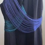 Adelyn Rae NWT  Knee High Black Dress With multi Color Design. Size Large Photo 0