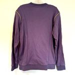 Adidas  Original Crew Wonder‎ Sweatshirt Women's Medium Purple Gold Zipper Casual Photo 7