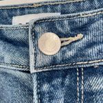 Cello  Hi Rise Distressed Raw Hem‎ Straight Leg Jeans Blue Denim Size 5 destroyed Photo 4